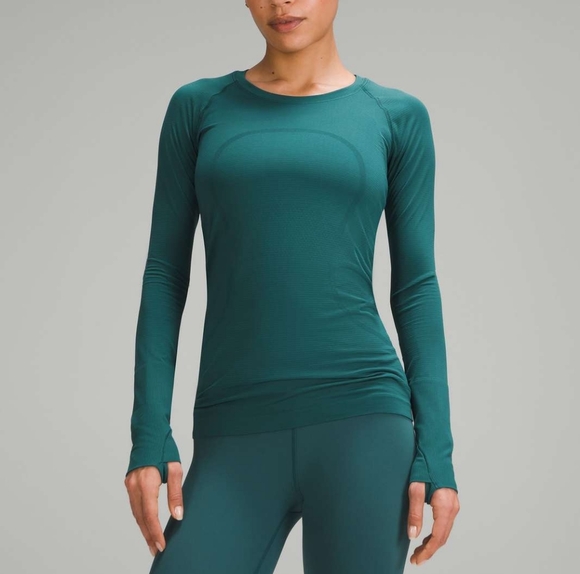 Lululemon Swiftly Tech Long Sleeve Top - Teal, Size 4 - Picture 6 of 6